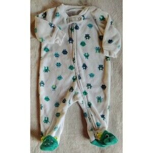 pajamas Newborn Carter's baby sleeper Fleece with monsters infant sleepwear